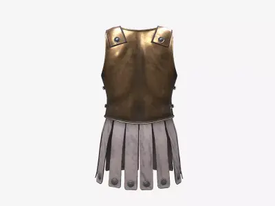 Ancient Armor LoricaMusculata 3D Model Game Ready PBR Low Poly Low-poly 3D model