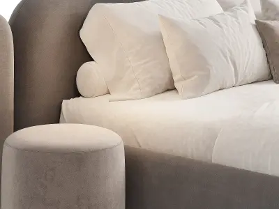 Vao bed Low-poly 3D model