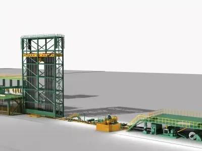 Galvanizing Production Line 3D model
