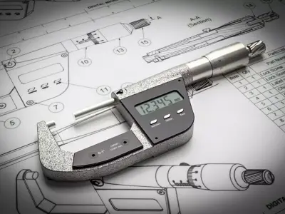 Digital Micrometer 3D model