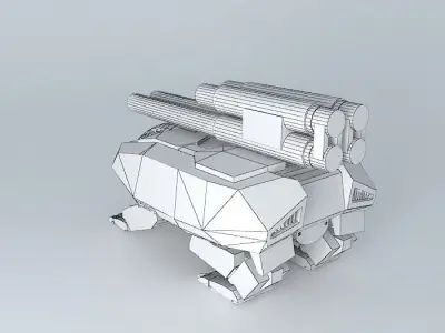 Heavy Assault robot HIT 76 Free 3D model
