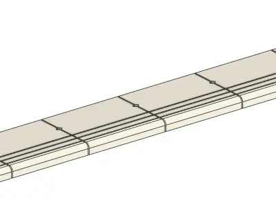 Model Railway Platform Edging Coping Stones V2 3D print model