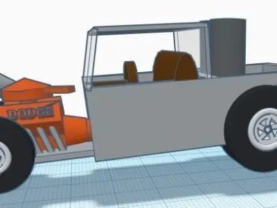 Hot Rod Truck 3D model
