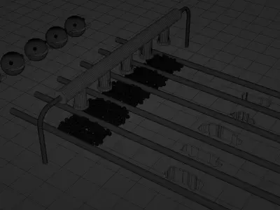 PacMan Filling Balls in a Vehicle Shape pit 3D model