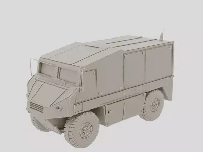 Tracked Armored Supply Vehicle for 3D print 3D model