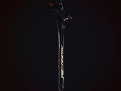 Sword of Titan Low-poly 3D model