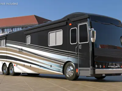 Luxury Motorhome RV Coach 3D model