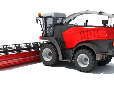 Combine Harvester 3D model 12
