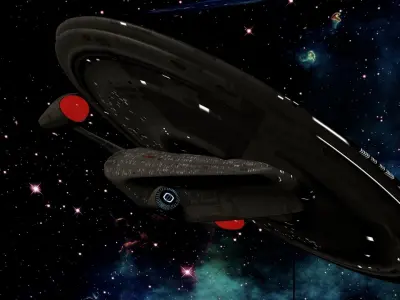 Starship USS Resonance  Free 3D model