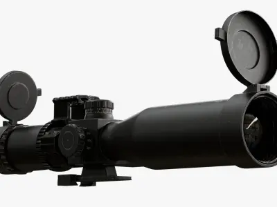 Optical Scope Low-poly 3D model