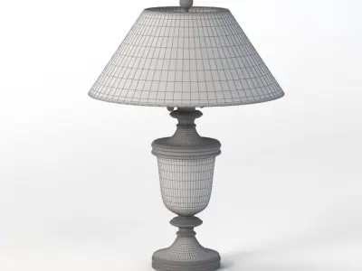 Classical Urn Form Medium Table Lamp 3D model