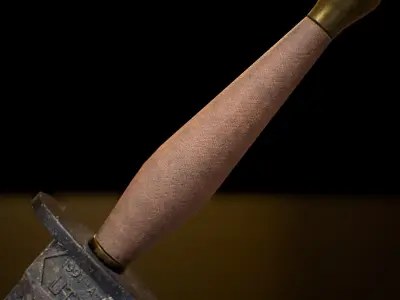 HIE Game Ready Dagger D171123 Free low-poly 3D model