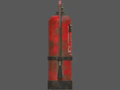 Old Fire Extinguisher PBR Low-Poly Game Ready 3D Model Low-poly 3D model