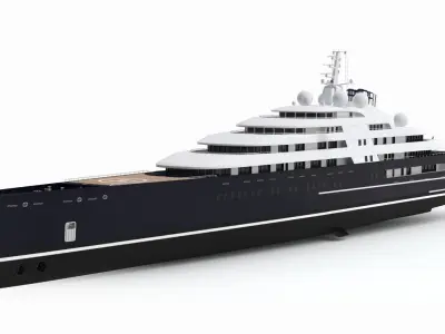 Polo Superyacht Dynamic Simulation 3D model
