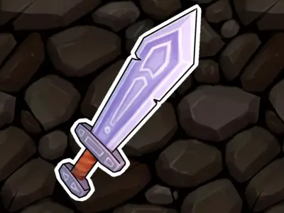 Lukkys Hand Painted Sword Free low-poly 3D model