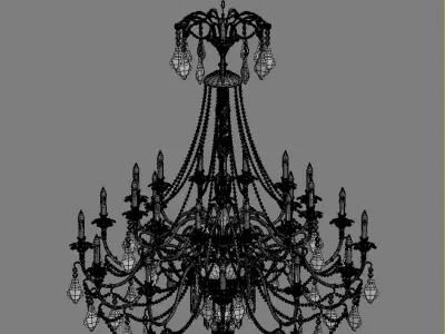 Chandelier Big 1 3D model