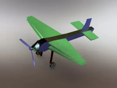 Toy plane Free 3D model
