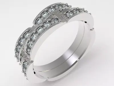 Cartier Diamond Band 3D print model