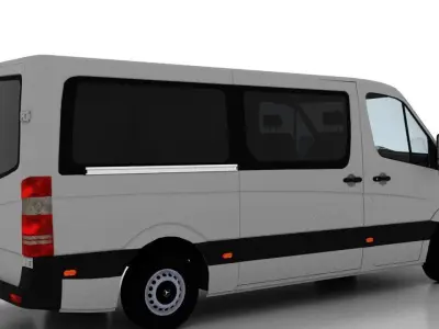 Mercedes Benz Sprinter L2H1 2009 Passenger EU 3D model