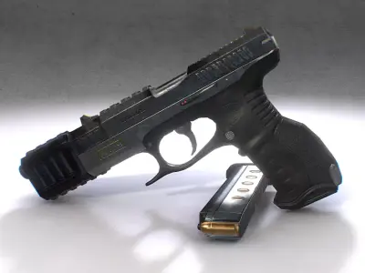 9mm Gun 3D model