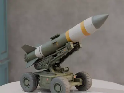 Missile transport and launch vehicle  3D print model purchase