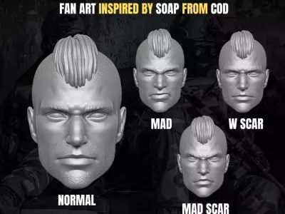 Soap Collection  Fan Art Heads 3D print model