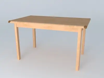 Indiana Red Pine Table 3D model