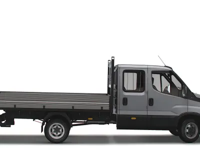 Iveco Daily Crew Cab Tipper 2023 3D model