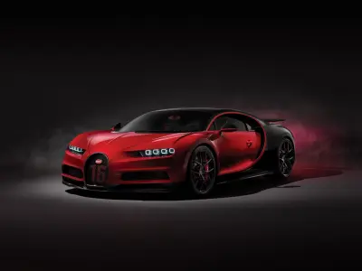 bugatti chiron Free low-poly 3D model purchase