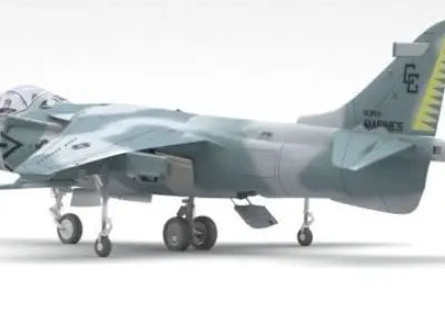 Air fighter 3D model 3