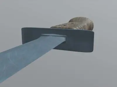 Knife 3D model 9