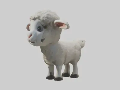 Lamb Model Low-poly 3D model
