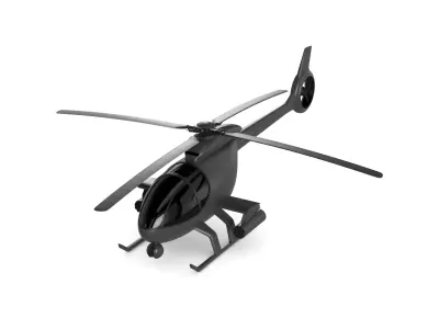 Utility Helicopter 3D model