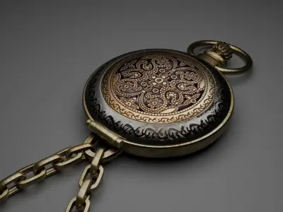 Stylised Pocket Watch  3D model