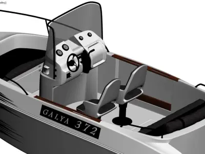 X-Large Endeavour Model Boat 3D 3D model