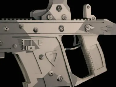 Kriss Vector Low-poly 3D model 4