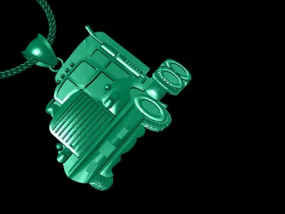 3D Truck Pendent 3D print model