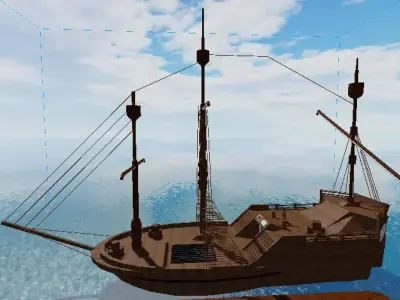 Phinisi Ship 3D model