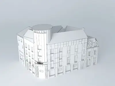 Commercial building Free 3D model