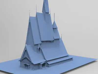 Viking big house 6 3D model