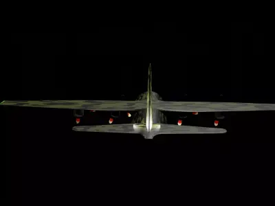 C 130 Hercules Low-poly 3D model