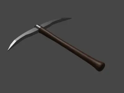 Pickaxe Free low-poly 3D model