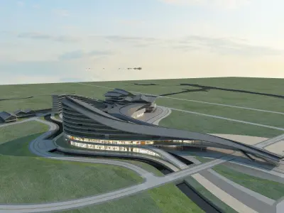 Futuristic Skyscraper 2 3D model