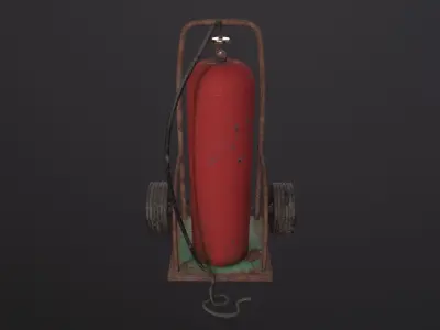 Gas Tank 3D Model Low-poly 3D model