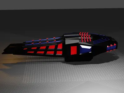 Super turret  Low-poly 3D model