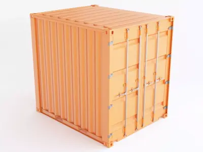 Container 10ft 01 3D model