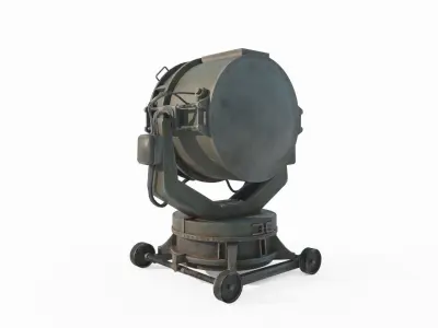 Large searchlight 3D model