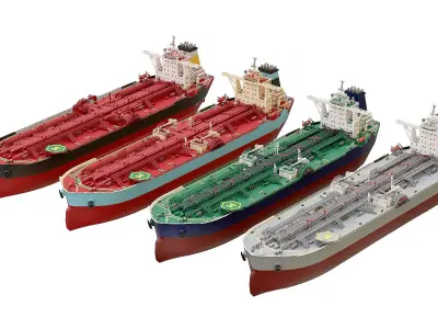 ULCC Oil Carrier lowpoly Low-poly 3D model