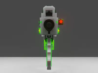 Cool sci-fi gun Free 3D model