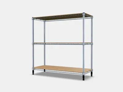 OMAR 1 shelf section 1 Low-poly 3D model